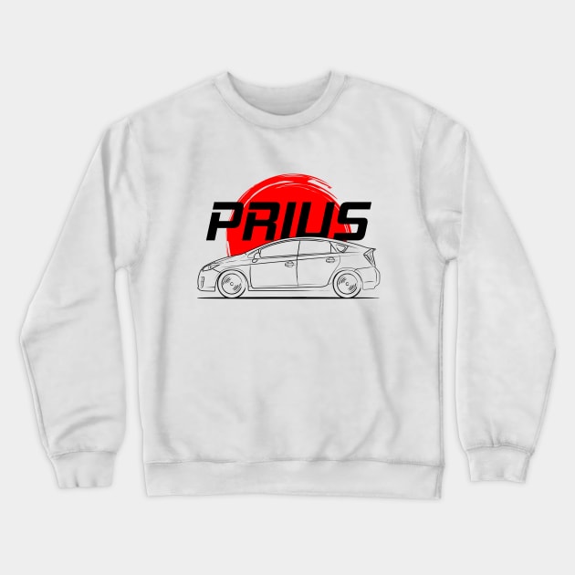 Prius MK3 Hybrid Crewneck Sweatshirt by GoldenTuners